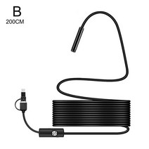 스마트폰 내시경 카메라 배관 누수 초소형 와이어 탐지기 핸드폰 5.5 Mm IP67 Waterproof Mobile Phone Endoscope Camera 6 LEDs Adju, [02] 2M