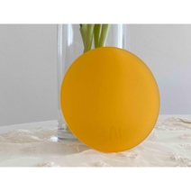 시대공작 아크릴 코스터 Circle_01, Mandarin Orange 오렌지색