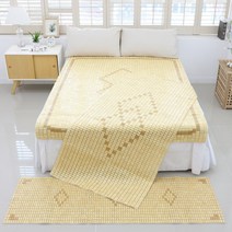 리앤데코 여름 대자리 쿠런티특가!! 대나무돗자리 거실 침대 마작, 03_1_13mm 다이아 마작