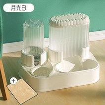 자동 강아지급수기 자동급수기 워터타워 반려동물, 고양이와 개 일반  수집 플러스 구매/우선 속도 발, MoonlightWhite필터보내기+플레이스매트