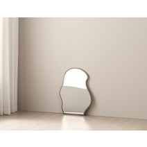 마이꿈 모리 원목 웨이브 거울 3colors 비정형거울, 오크