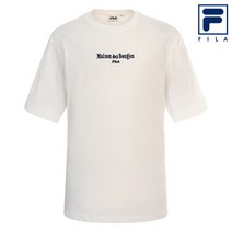 휠라&주욕 반팔 로고티 FS2RSC2M01X OWH