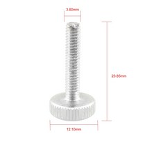 킹룬 KINGROON-니켈 T 타입 레벨링 나사 너트 KP3S 조정용 3D 프린터 부품 히트 베드 높이 20mm 직경 4mm, [01] 5pcs