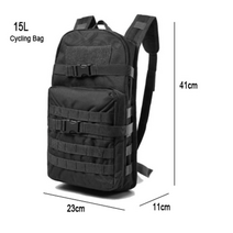 케일 배낭 가방 트레일러닝백 40l 15l 캠핑 군사 남성 여행 전술 군대 몰리 등반 하이킹 야외 sac de sport xa714wa, 30 - 40리터, 블랙 15리터