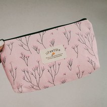 화장품파우치 여행용 휴대용 여성 파우치 핑크_230330EA