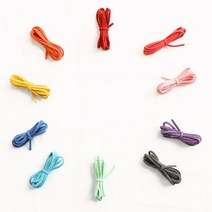 율아트 샤무드 공예끈 10개세트 20컬러 가죽 샤무드끈 매듭 팔찌 만들기 재료 미술 용품, 그레이