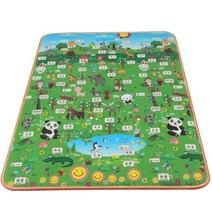 두꺼운 1CM EPE 아기 활동 체육관 크롤링 놀이 매트 접이식 카펫 러그 게임 어린이 안전 무독성, [04] 180x120x1cm, [13] 주황색