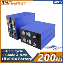 인산철배터리 인산철배터리셀 4pcs 3.2v 200ah lifepo4 충전식 배터리 대