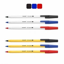 모나미 153 스틱 볼펜 사무실 병원 사무용 볼펜 0.7mm 1.0mm 12개입, 본상품선택, 0.7mm 흑색 1타