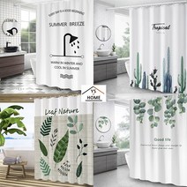 화장실 샤워실 물튐방자 다양한 예쁜 가림막 샤워커튼, 25_플레쉬2 L180x180/YS-56