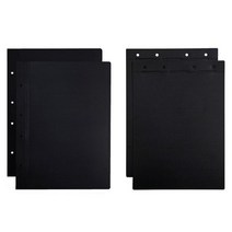 알파(ALPHA) 흑표지 PP A4 1조 2개입앞면 뒷면, [4016620]가로형