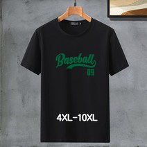쥬엔리치 4XL~10XL 남자 빅사이즈 반팔 티셔츠 순면 여름 티 라운드넥 캐쥬얼 남성 루즈핏
