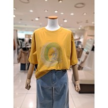 [꾸즈] 절개장식나염티셔츠 (CQ395T1)