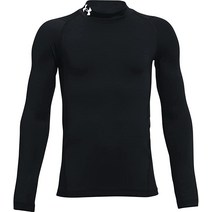 Under Armour 남아용 콜드기어 모크 긴소매 티셔츠, X-Small