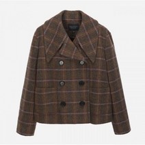 [써스데이아일랜드]2022 F/W 빅칼라 더블 체크자켓 (T228MJK233W) T228MJK233W300411