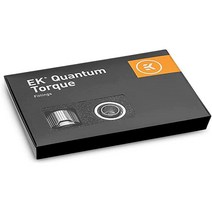 EKWB EK-퀀텀 토크 STC-10/16 소프트 튜빙용 압축 피팅 10/16mm (3/8인치 ID 5/8인치 OD) 새틴 티타늄 6팩100703, Black Nickel