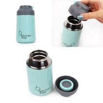 스텐 보온병 하늘색 290ML 보온병추천 스텐 텀블러