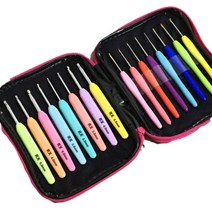 로로플로어 레이스용 모사용 코바늘 16종 세트