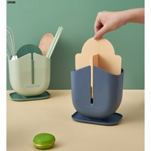 DFMEI 가정용 수저받침 딸기 수저통 주방 다용도 수저통, 녹색