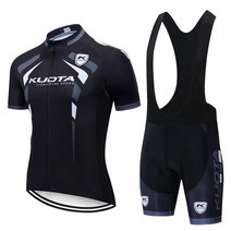스키복 kuota 여름 남성 사이클링 저지 반팔 세트 maillot bib shorts 프로 팀 자전거 의류 통기성 셔츠 의류 정장