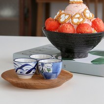 로즈니 빙수 그릇 연유볼 시럽볼 팔빙수 화채볼 용기 19종, 5블랙연유볼