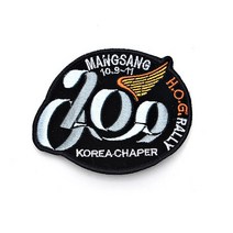 PA0035 코리아챔퍼 바이크 자수 와펜 리폼 패치