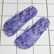 롯데 꽃무늬 욕실화 물빠짐 화장실 욕실 슬리퍼, 1개