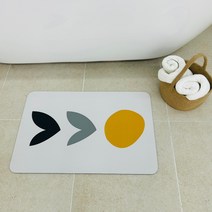 Beliver 빨아쓰는 소프트 규조토 발매트 플랑 주방 욕실, 02. 플랑 오렌지옐로우