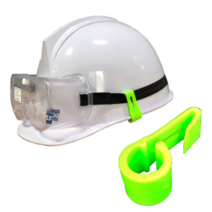 [안전몰] WS/ 안전모 고정 클립 고글밴드 헤드랜턴 공장 건설현장 3개입, 백색[10봉 30개입]