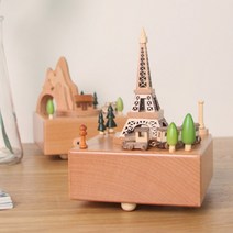 에펠탑 오르골 결혼10주년선물 300일선물 우드오르골