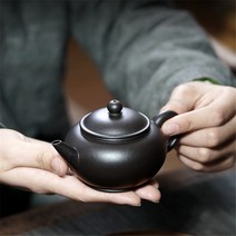 DADOKOREA 160cc 자사호 석황흑니 수평호 전수공 [panye]작품