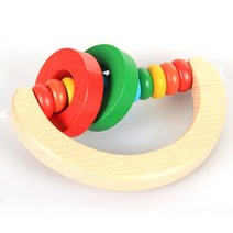 아기 유아 신생아 딸랑이 장난감 애착인형 아이들 나무 몬테소리 뮤지컬 래틀 벨 개발 교육 CribToy BabyToys 0 12 개월, [11] 1pcs by random