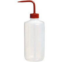 Nalgene 2421-0500 Fluorinated HDPE Solvent Wash Bottle 500mL Capacity 53mm Red Fluorinated Polypro, 1