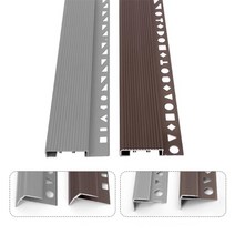 알루미늄 계단 F자 세이프논슬립 코너비트 벽 모서리 몰딩 마감재 타일 코너비드 쫄대 재료분리대 M TYPE, 카펫(F자) 논슬립 코너비드, 실버