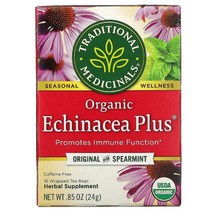 TRADITIONAL MEDICINALS 유기농 ECHINACEA PLUS, 단색, 한 사이즈
