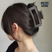 워터샤인 13cm 빅사이즈 무광 헤어 집게핀 (색상랜덤), 1개