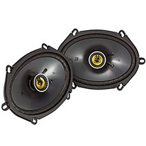 kicker cs 시리즈 csc68 6 x 8인치 카 오디오 시스템 스피커 블랙(2팩)