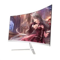 tv겸용모니터 캠핑용 40인치 20인치 21:9 커브드 게이밍 27 인치 144hz 디스플레이 게임 VA LCD 곡선 2K HD, 01 2K165HZ white