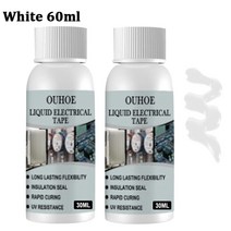 견고한 1/2pcs Insulation Electrical Sealant Tape Lamp Board Fast Dry Waterproof Liquid 30/50/125ml, 11 Black 60ml