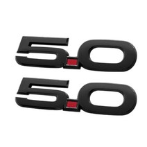 맥북프로 그램 갤럭시북 노트북 컴퓨터 부품 2015-2020 포드 머스탱 gt 5.0 블랙 5.5 인치 펜더 사이드 엠블럼 용 1 쌍, 없이, 없이