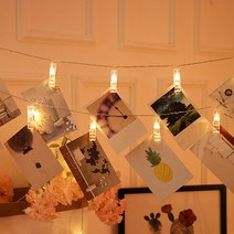 썸띵 집게 별 모양 전구 전등 웜색 컬러 종류선택, 클립 웜색 2p세트 10구