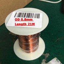 0.13mm - 1.25mm 에나멜 구리 와이어 자석 권선 코일 케이블 무게 100g, OD 0.8mm 21m_CHINA