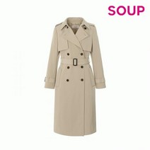 [엔터식스]SOUP 벨티드 트렌치 코트SA2BB90