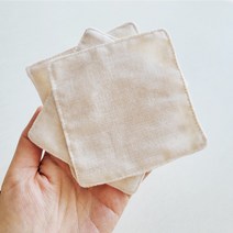 정사각 소창 화장솜+과탄산소다 세트, 정사각3겹 화장솜
