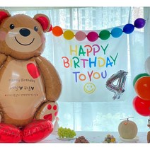 생일현수막 생일파티 생일포토존 파티용품 스마일현수막 생일세트 체리봉봉파티, 파스텔현수막