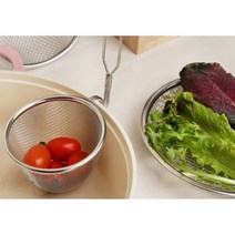 활용도 높은 면 야채 샤브샤브 스테인리스 망(2종) 다용도채망, 대
