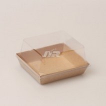 [두레] TLJ-3호 600개 / 코스트코 이마트 트레이더스 투썸 뚜레쥬르 종이 크라프트 밀키트 포장 용기 트레이 일회용 미니 케이크 접시 햄버거 토스트 감튀, 용기만 (600개)