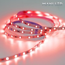 슬림 LED바 5MM 플렉시블 스트립 줄조명 12V 5M롤 액자 광고판 메뉴판 도광판, 2835 5mm 60 12V 03번_레드, 1개