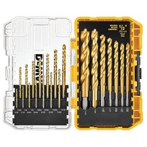 DEWALT 질화 티타늄 코팅 드릴 비트 세 파일럿 포인트 21피스 (DW1361) 105841, Drill Bit Set_21-Piece Drill B