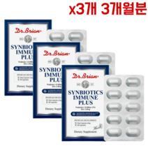 닥터브라이언 신바이오틱스 이뮨 플러스 3개 3개월분 프로바이오틱스 비피더스 온가족 직장인 수험생 유산균